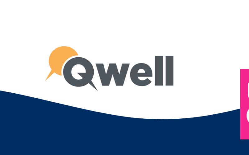 Logo of Qwell with UOK logo.